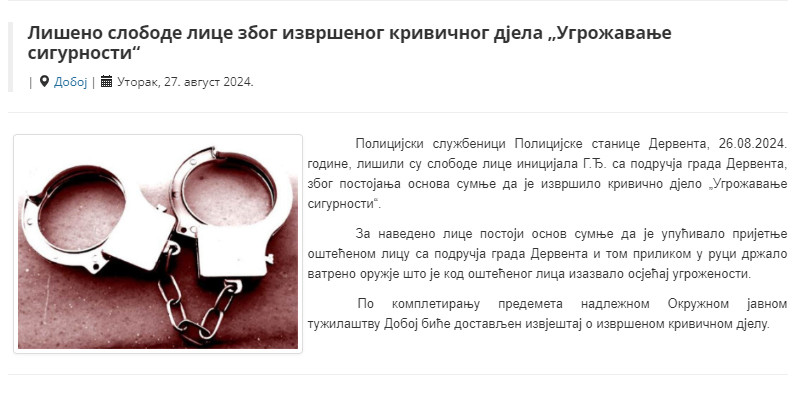 Bosnia-and-Herzegovina-avmp/Liseno-slobode-lice-zbog-ugrozavanja-sigurnosti_2