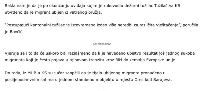Bosnia-and-Herzegovina-avmp/Migrant-pronaden-u-Otesu-ubijen-iz-vatrenog-oruzja-traga-se-za_1