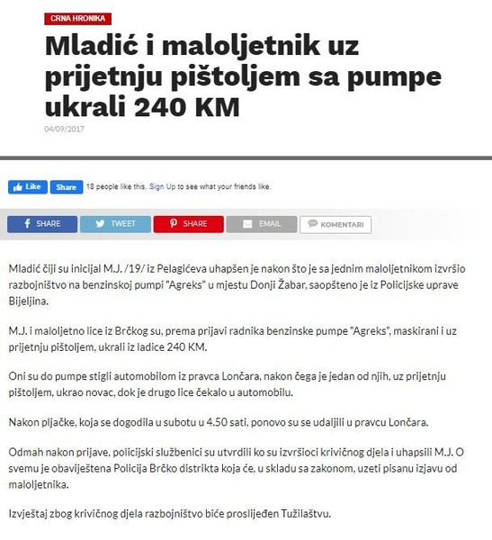 Bosnia-and-Herzegovina-avmp/Mladic-i-maloljetnik-uz-prijetnju-pistoljem-sa-pumpe-ukrali-24