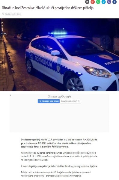Bosnia-and-Herzegovina-avmp/Mladic-u-tuci-povrijeden-drskom-pistolja
