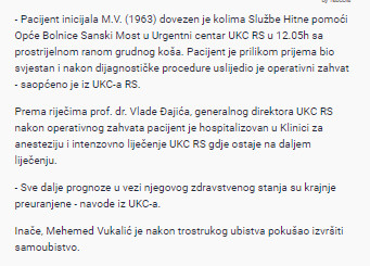 Bosnia-and-Herzegovina-avmp/Monstrum-iz-Sanskog-Mosta-uspjesno-operisan-nakon-pokusaja-sui