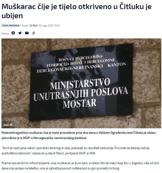 Bosnia-and-Herzegovina-avmp/Muskarac-cije-je-tijelo-otkriveno-u-Citluku-je-ubijen---N1