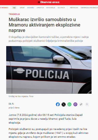 Bosnia-and-Herzegovina-avmp/Muskarac-izvrsio-samoubistvo-u-Mramoru-aktiviranjem-eksplozivn
