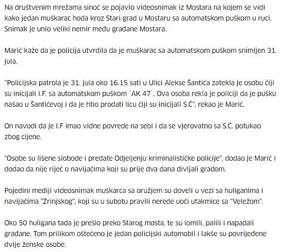 Bosnia-and-Herzegovina-avmp/Muskarac-koji-je-hodao-s-automatskom-puskom-Mostarom-nema-veze