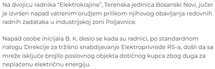 Bosnia-and-Herzegovina-avmp/Muskarac-napravio-haos-nakon-sto-su-mu-dosli-iskljuciti-struju
