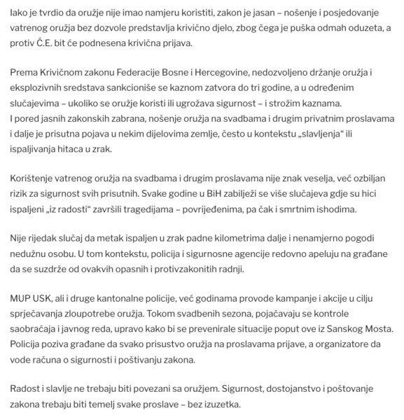 Bosnia-and-Herzegovina-avmp/Na-bratovu-svadbu-ponio-automatsku-pusku-pa-zavrsio-u-pritvoru_1