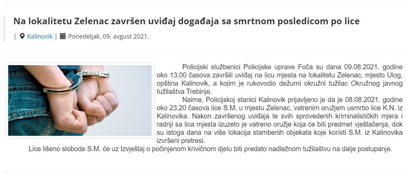 Bosnia-and-Herzegovina-avmp/Na-lokalitetu-Zelenac-zavrsen-uvidaj-dogadaja-sa-smrtnom-posle