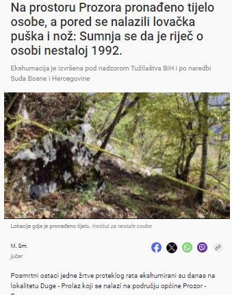 Bosnia-and-Herzegovina-avmp/Na-prostoru-Prozora-pronadeno-tijelo-osobe-a-pored-se-nalazil