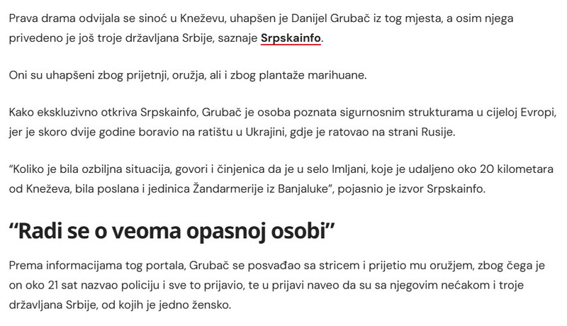 Bosnia-and-Herzegovina-avmp/Nakon-drame-u-bh.-mjestu-uhapsen-povratnik-s-ratista-u-Ukrajini_1