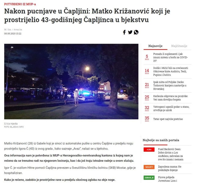 Bosnia-and-Herzegovina-avmp/Nakon-pucnjave-u-Capljini_-Matko-Krizanovic-koji-je-prostrijel