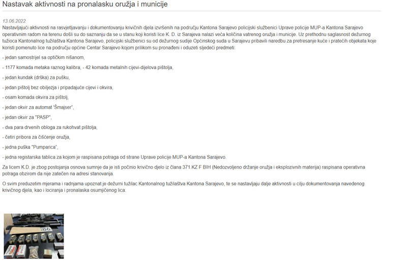 Bosnia-and-Herzegovina-avmp/Nastavak-aktivnosti-na-pronalasku-oruzja-i-municije-_-MUP