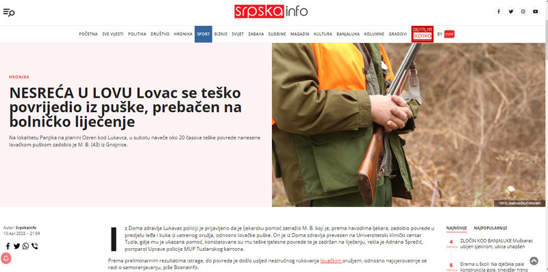Bosnia-and-Herzegovina-avmp/Nesreca-u--lovu