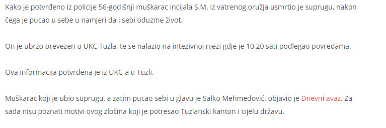 Bosnia-and-Herzegovina-avmp/Objavljen-identitet-muskarca-koji-je-jutros-ubio-suprugu-pa-pr