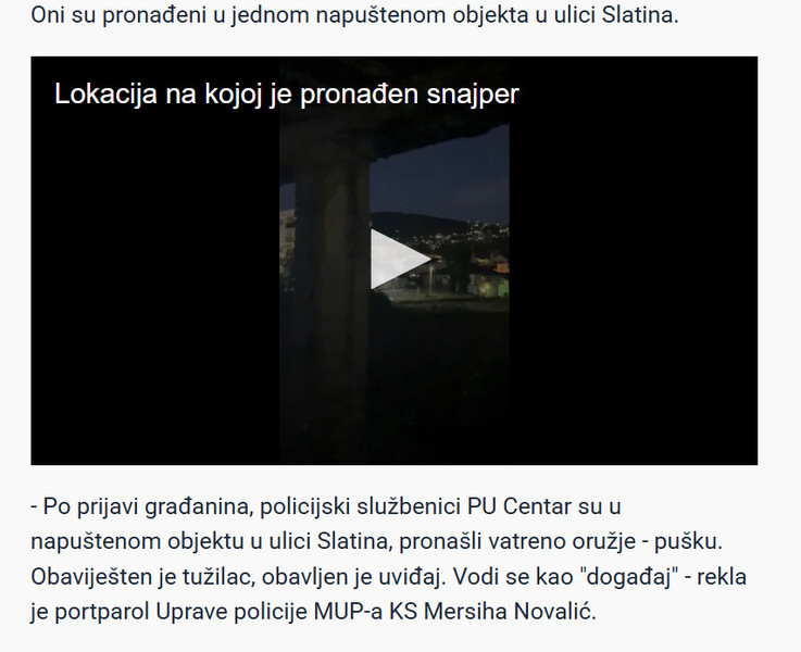 Bosnia-and-Herzegovina-avmp/Objavljujemo-snimke-U-napustenom-objektu-u-naselju-Kromolj-pronadeni-snajper-i-loga