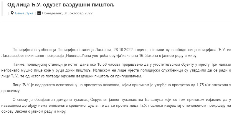 Bosnia-and-Herzegovina-avmp/Od-lica-DJ.-U.-oduzet-vazdusni-pistolj