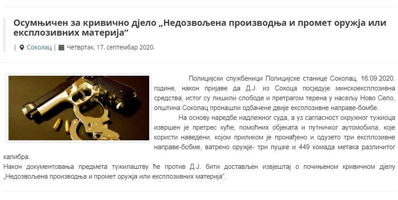 Bosnia-and-Herzegovina-avmp/Oduzete-bombe-puske-i-municija