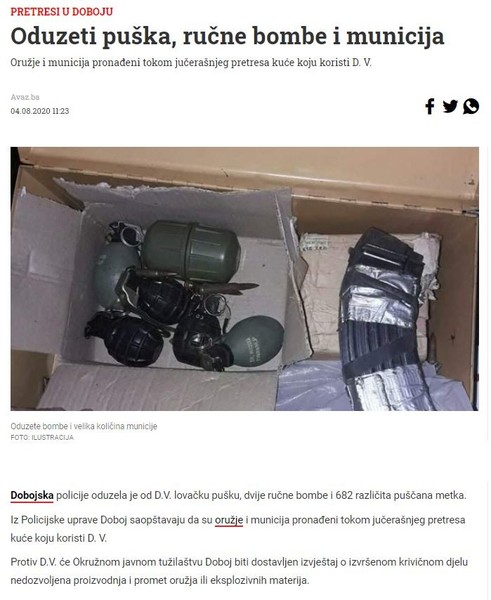Bosnia-and-Herzegovina-avmp/Oduzeti-puska-rucne-bombe-i-municija