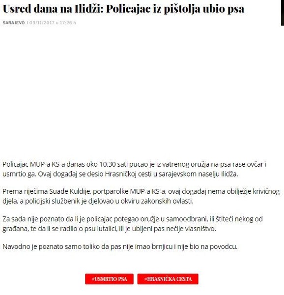 Bosnia-and-Herzegovina-avmp/Oslobodenje---Usred-dana-na-Ilidzi_-Policajac-iz-pistolja-ubio
