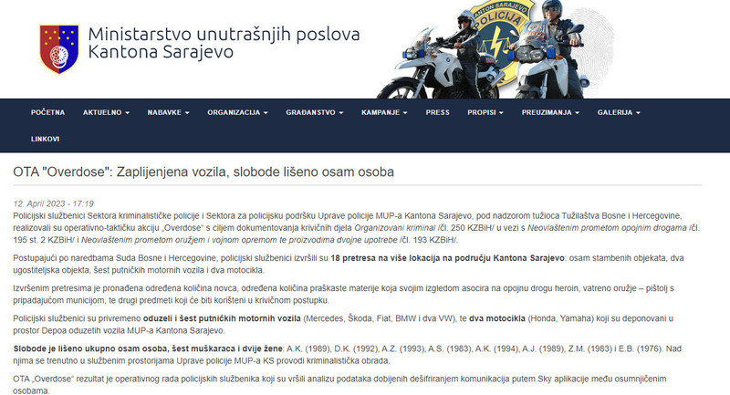 Bosnia-and-Herzegovina-avmp/Overdose