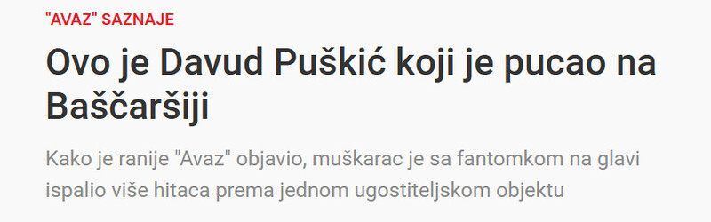Bosnia-and-Herzegovina-avmp/Ovo-je-Davud-Puskic-koji-je-pucao-na-Bascarsiji