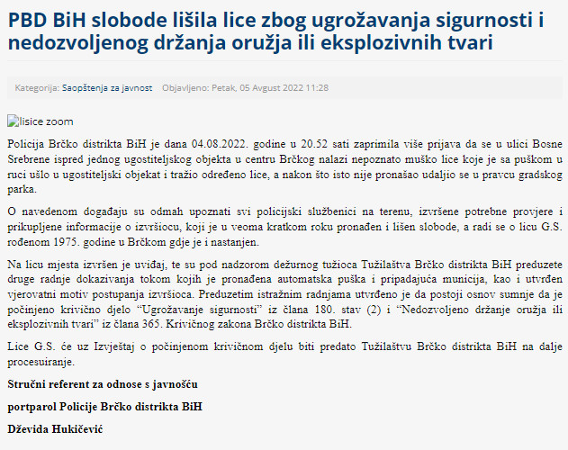 Bosnia-and-Herzegovina-avmp/PBD-BiH-slobode-lisila-lice-zbog-ugrozavanja-sigurnosti-i-nedo