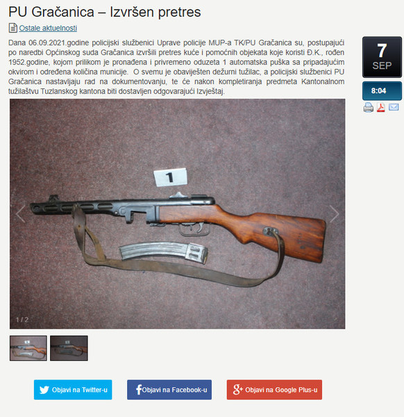 Bosnia-and-Herzegovina-avmp/PU-Gracanica--Izvrsen-pretres--Ministarstvo-unutrasnjih-poslov