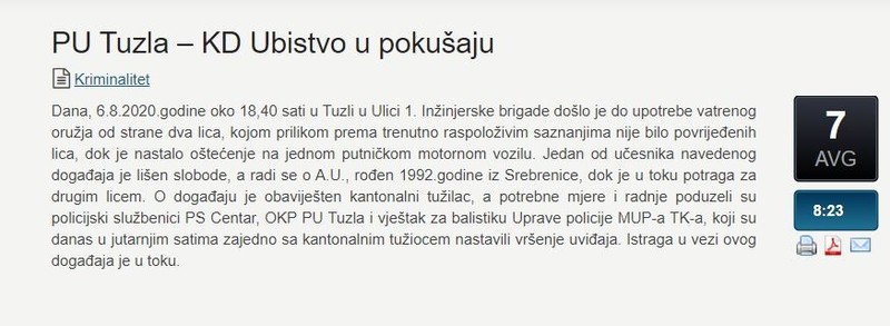 Bosnia-and-Herzegovina-avmp/PU-Tuzla--KD-Ubistvo-u-pokusaju