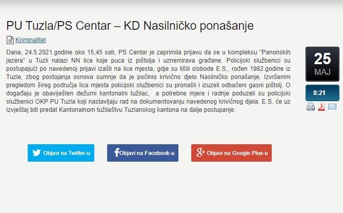 Bosnia-and-Herzegovina-avmp/PU-Tuzla_PS-Centar--KD-Nasilnicko-ponasanje--Ministarstvo-unut