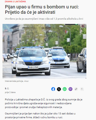 Bosnia-and-Herzegovina-avmp/Pijan-upao-u-firmu-s-bombom-u-ruci_-Prijetio-da-ce-je-aktivira
