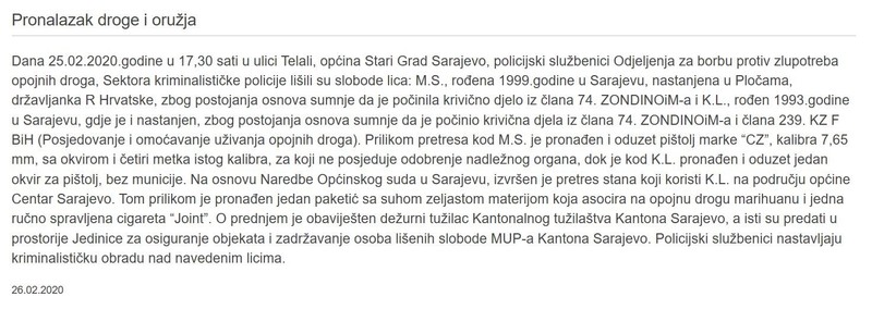 Bosnia-and-Herzegovina-avmp/Pistol-drugs