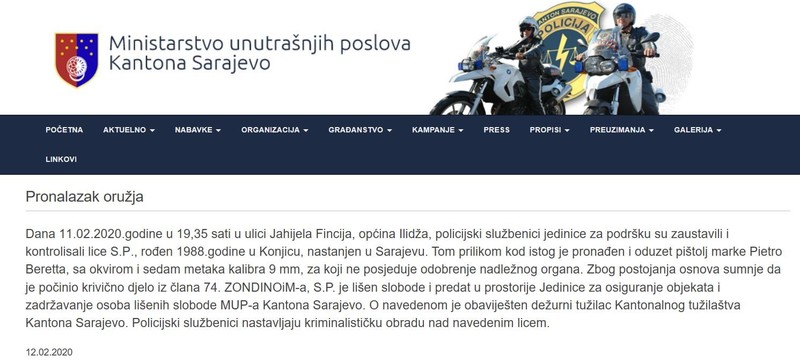 Bosnia-and-Herzegovina-avmp/Pistol-seizure_1