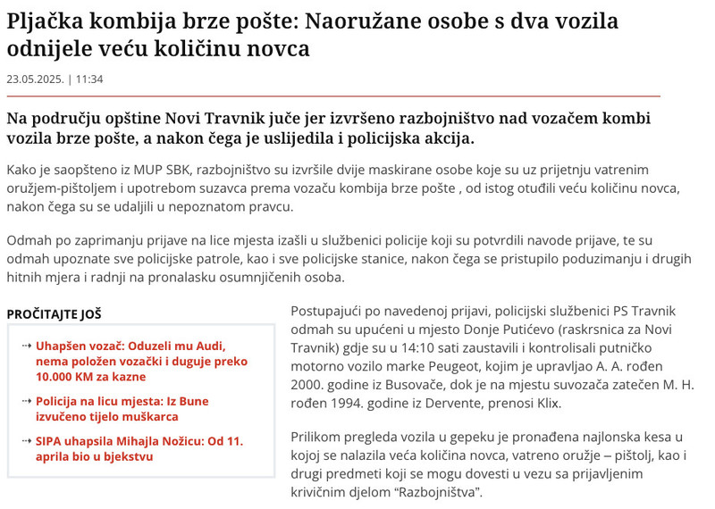 Bosnia-and-Herzegovina-avmp/Pljacka-kombija-brze-poste_-Naoruzane-osobe-s-dva-vozila-odnij