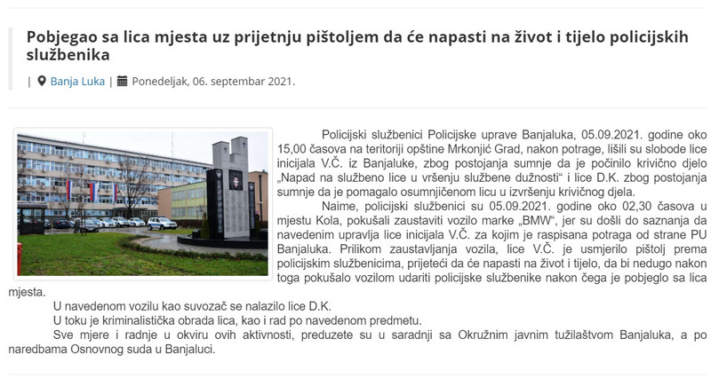 Bosnia-and-Herzegovina-avmp/Pobjegao-sa-lica-mjesta-uz-prijetnju-pistoljem-da-ce-napasti-n