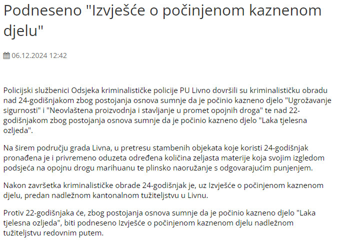 Bosnia-and-Herzegovina-avmp/Podneseno-_Izvjesce-o-pocinjenom-kaznenom-djelu_---MUP-K10