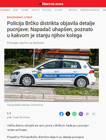 Bosnia-and-Herzegovina-avmp/Policija-Brcko-distrikta-objavila-detalje-pucnjave_-Napadac-uh