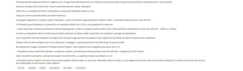 Bosnia-and-Herzegovina-avmp/Policija-traga-za-razbojnicima_-Pao-na-drogu-pa-ispricao-kako-