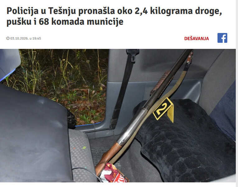 Bosnia-and-Herzegovina-avmp/Policija-u-Tesnju-pronasla-oko-24-kilograma-droge-pusku-i-68-komada-municije_1