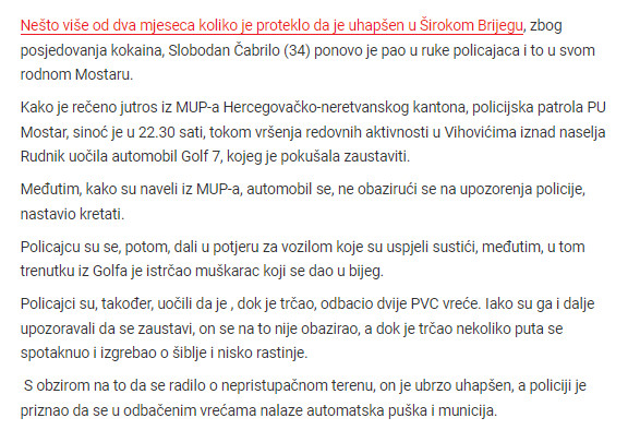 Bosnia-and-Herzegovina-avmp/Policija-uhapsila-Slobodana-Cabrila-poznatog-serijskog-pljacka