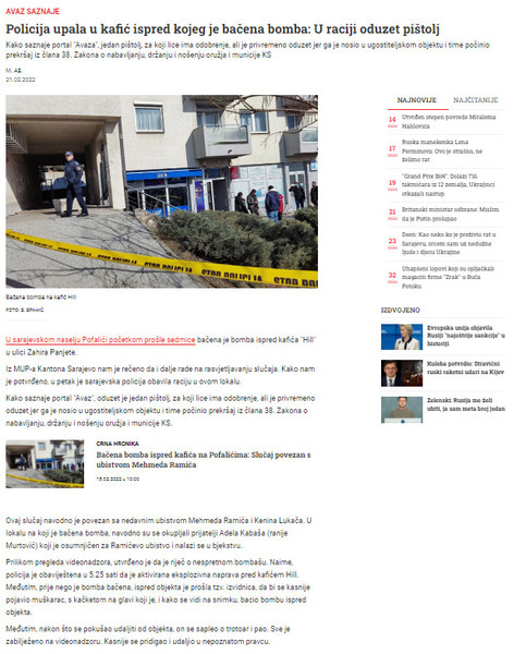 Bosnia-and-Herzegovina-avmp/Policija-upala-u-kafic-ispred-kojeg-je-bacena-bomba_-U-raciji-