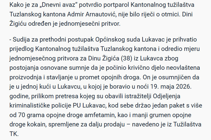 Bosnia-and-Herzegovina-avmp/Policija-upala-u-kucu-radi-navodne-otmice-pa-pronasla-drogu-i-oruzje_1
