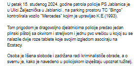 Bosnia-and-Herzegovina-avmp/Policiji-predao-plinski-pistolj-i-dvije-roza-tablete--