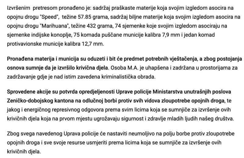 Bosnia-and-Herzegovina-avmp/Policijska-akcija-MUP-a-ZDK_-Uhapsene-dvije-osobe-zbog-posjeda_7