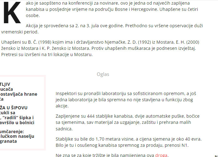 Bosnia-and-Herzegovina-avmp/Policijska-zapljena-droge-u-Mostaru_1