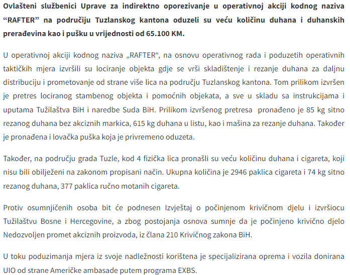 Bosnia-and-Herzegovina-avmp/Pored-masine-za-rezanje-duhana-otkrivena-i-puska