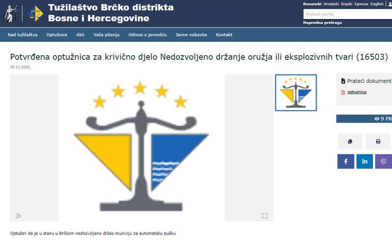 Bosnia-and-Herzegovina-avmp/Potvrdjena-optuznica-za-krivicno-djelo-Nedozvoljeno-drzanje-or