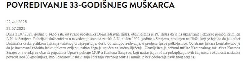 Bosnia-and-Herzegovina-avmp/Povredivanje-33-godisnjeg-muskarca-_-Ministarstvo-unutrasnjih-
