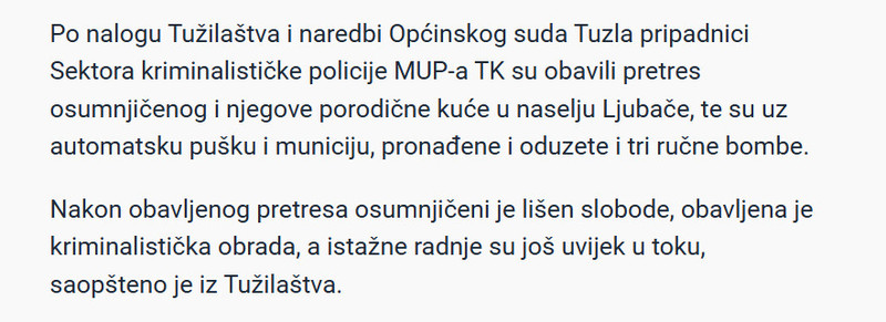 Bosnia-and-Herzegovina-avmp/Predlozen-pritvor-za-muskarca-koji-je-prijetio-policajcima-repetiranom-automatskom-puskom_2