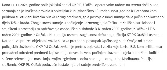 Bosnia-and-Herzegovina-avmp/Pregled-sigurnosnih-dogadaja-za-period-11.11.-13.11.2024.-god