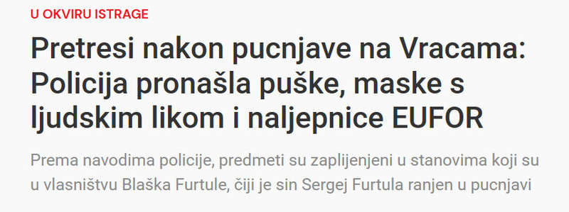 Bosnia-and-Herzegovina-avmp/Pretresi-nakon-pucnjave-na-Vracama-Policija-pronasla-puske-maske-s-ljudskim-likom-i-naljepnice-EUFOR