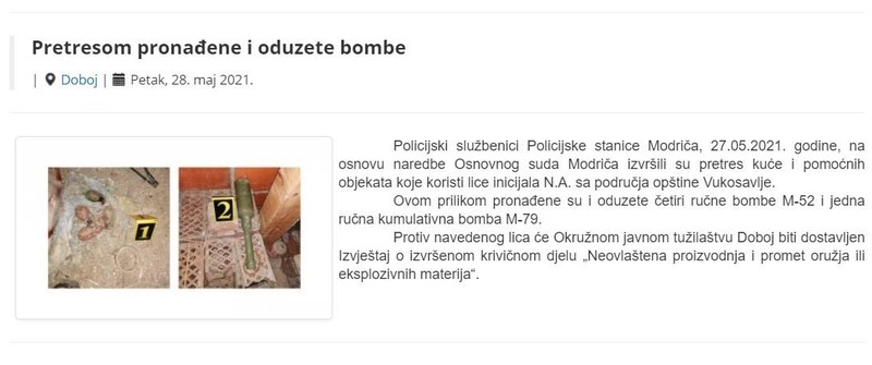 Bosnia-and-Herzegovina-avmp/Pretresom-pronadene-i-oduzete-bombe
